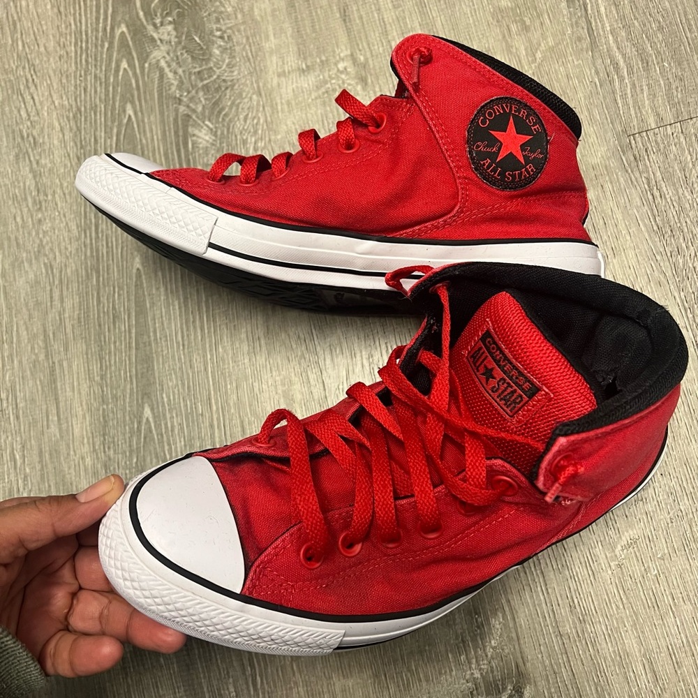 Converse All Star Red High-Top Sneakers